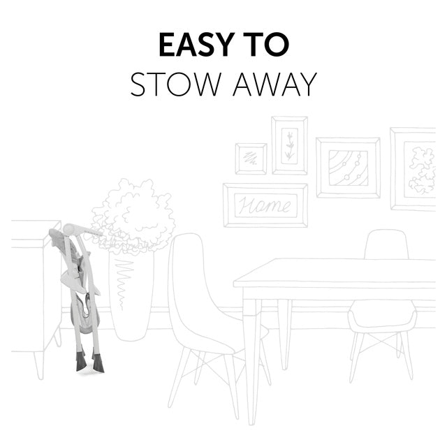 Disney Highchair Sit N Fold - Mickey Mouse Grey