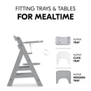 Hauck Alpha+ Wooden Highchair - Grey