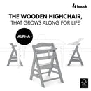 Hauck Alpha+ Wooden Highchair - Grey