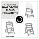 Hauck Alpha+ Wooden Highchair - Grey