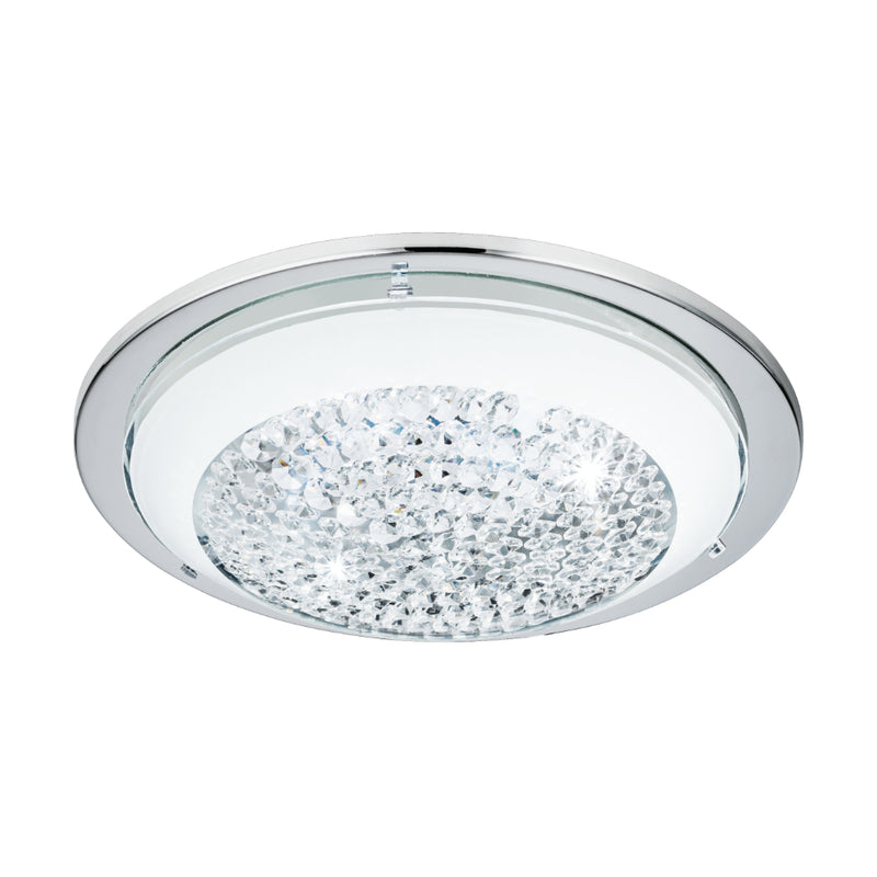 EGLO Acolla Ceiling Light - Chrome & White