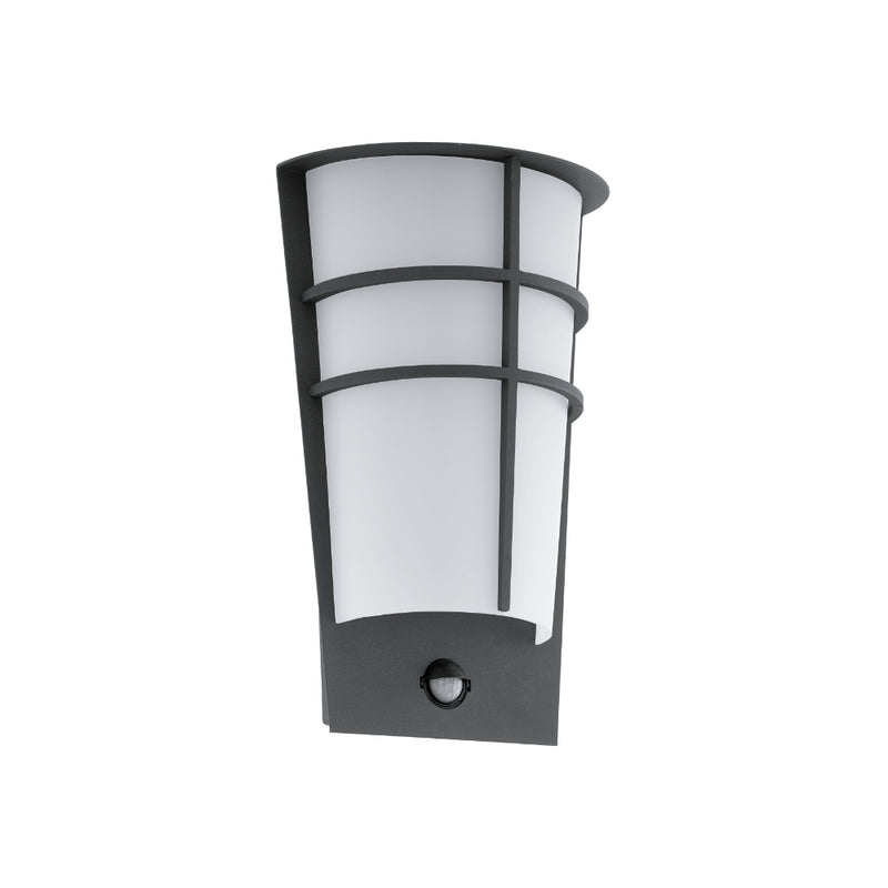 EGLO Breganzo Exterior Curved Wall Light - Anthracite