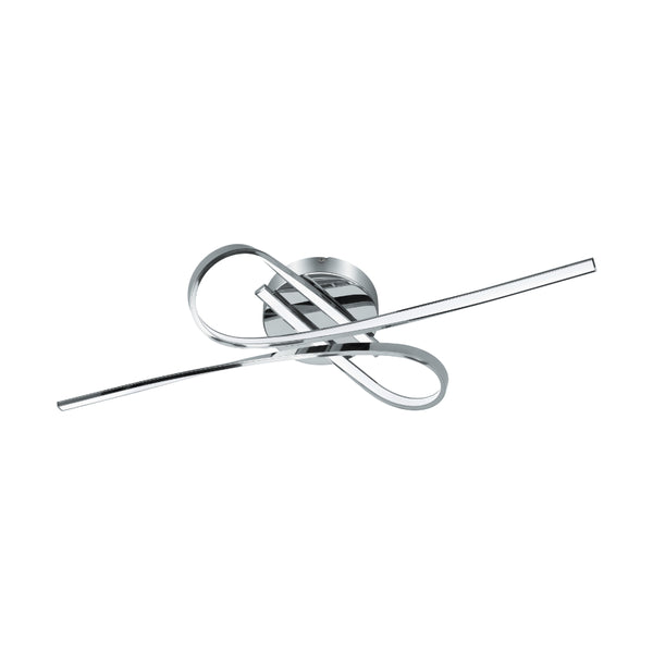 EGLO Selvina Knotted Ceiling Light - White & Chrome
