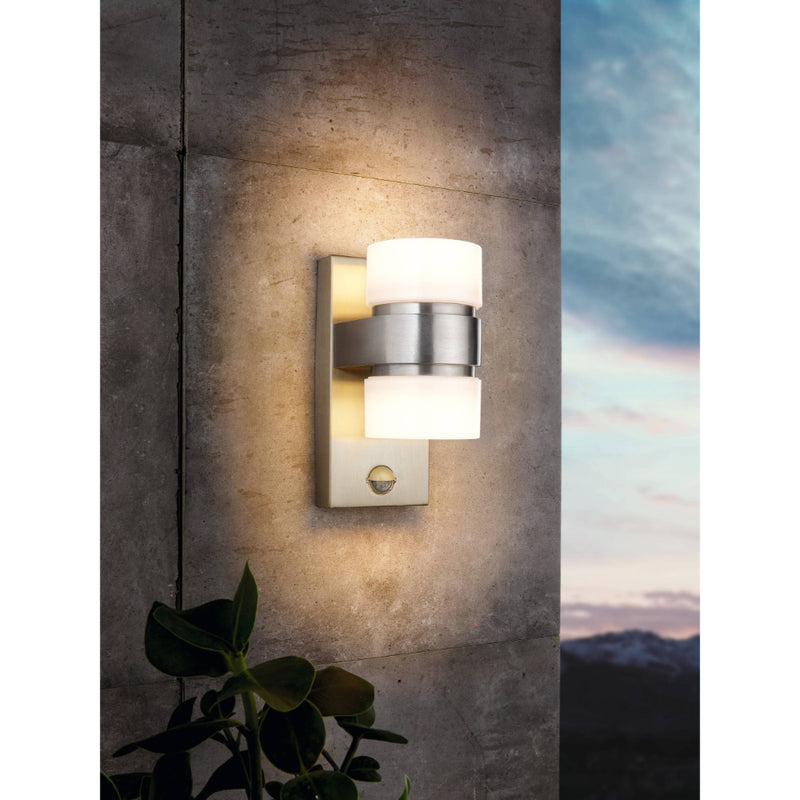 EGLO Atollari Exterior Wall Light - Silver