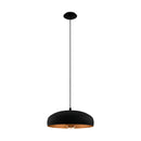 EGLO Mogano Single Pendant Light - Black & Copper