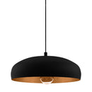 EGLO Mogano Single Pendant Light - Black & Copper