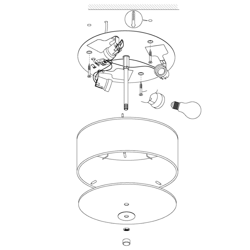 EGLO Pasteri Ceiling Light - White