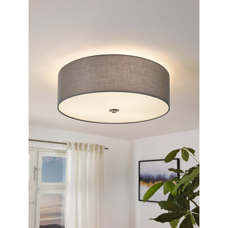 EGLO Pasteri Ceiling Light - Grey