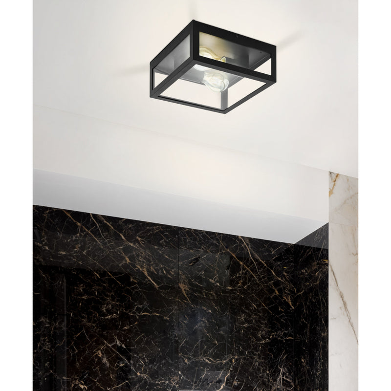 EGLO Amezola Wall or Ceiling Light - Black