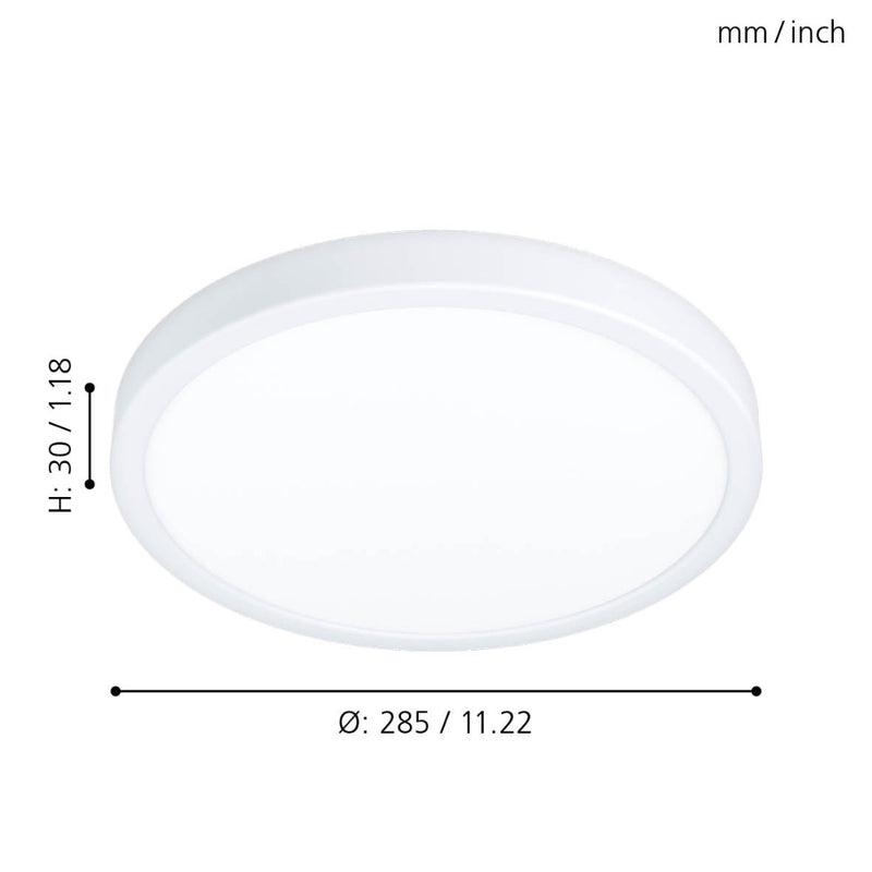 EGLO Fueva Ceiling Light Circular - White