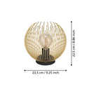 EGLO Venezuela Table Lamp Sphere - Gold & Black