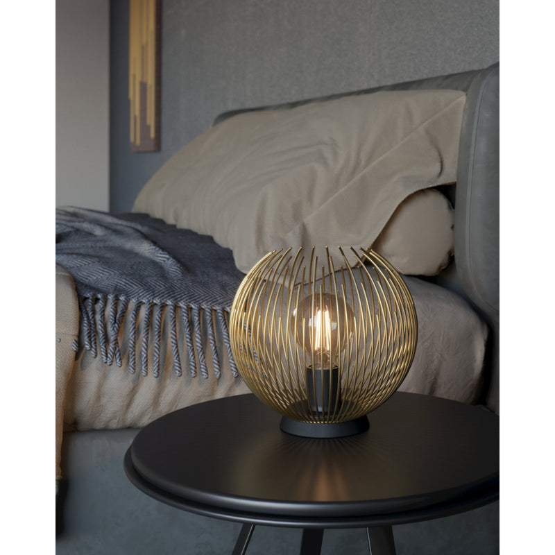 EGLO Venezuela Table Lamp Sphere - Gold & Black