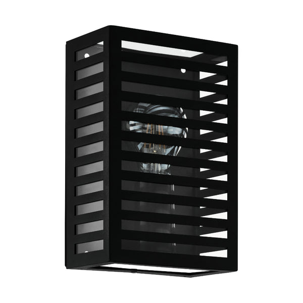 EGLO Alamonte Exterior Wall Light Cuboid - Black