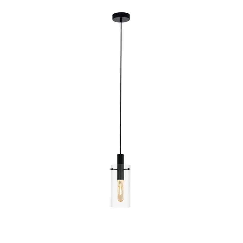 EGLO Montefino Pendant Light Cylinder - Black