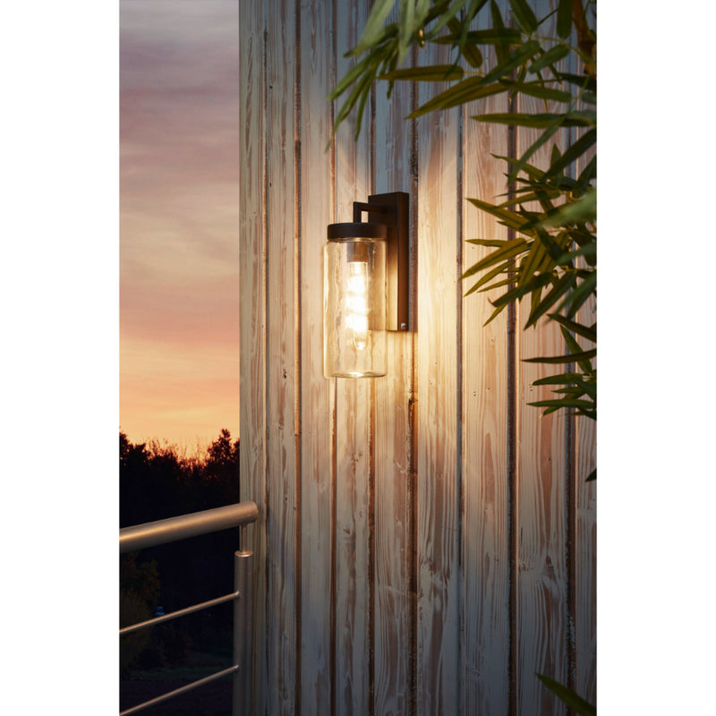 EGLO Bovolone Modern Exterior Wall Light - Black