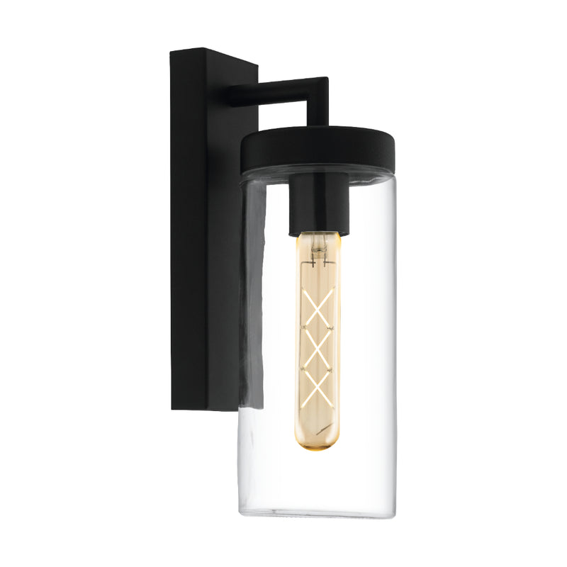 EGLO Bovolone Modern Exterior Wall Light - Black