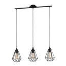 EGLO Tarbes Geometric Pendant Light Set of 3 - Black