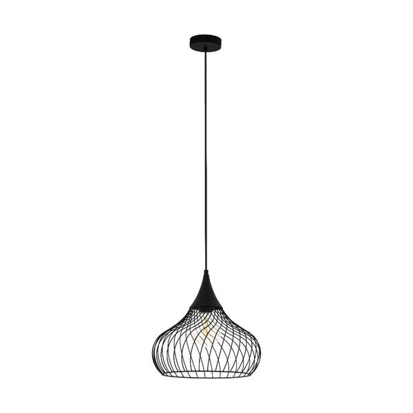 EGLO Staverton Teardrop Pendant Light - Black