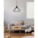 EGLO Staverton Teardrop Pendant Light - Black