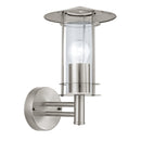 EGLO Lisio Exterior Wall Light 30cm - Silver