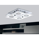 EGLO Cabo Ceiling Light with 4 LEDs 29x29cm - Chrome & Satin