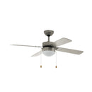 EGLO Gelsina Ceiling Fan & Light - Steel & Satin Nickel