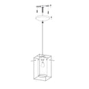 EGLO Loncino Pendant Light - Black Steel & Smoked Glass