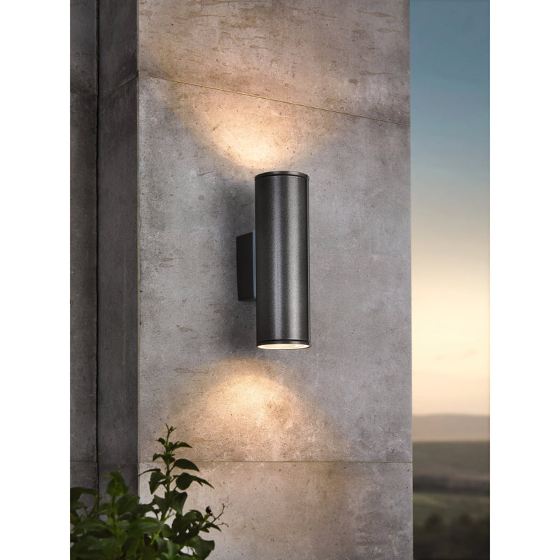 EGLO Riga Exterior Wall Light - Anthracite