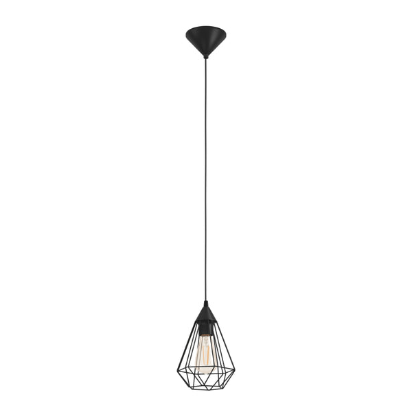 EGLO Tarbes Geometric Wire Pendant Light - Black