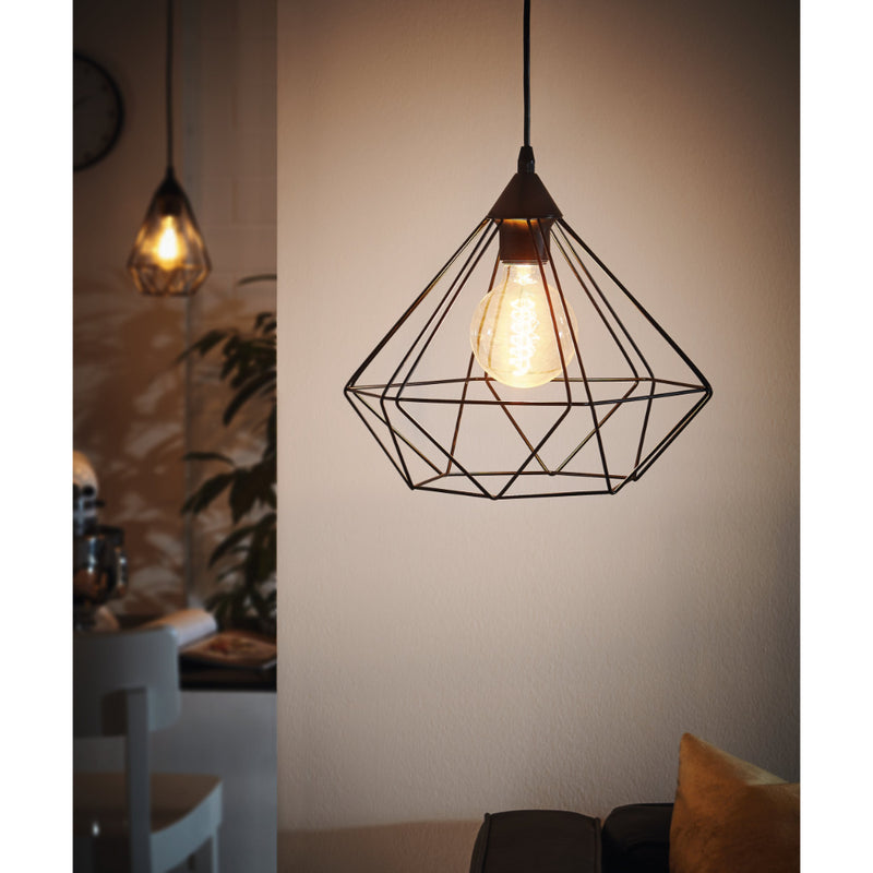 EGLO Tarbes Geometric Pendant Light - Black