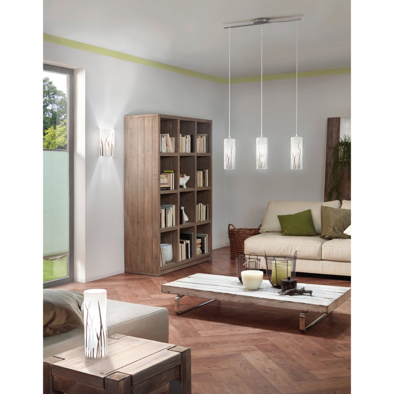 EGLO Rivato Wall Light - White & Chrome