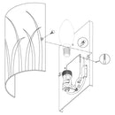 EGLO Rivato Wall Light - White & Chrome