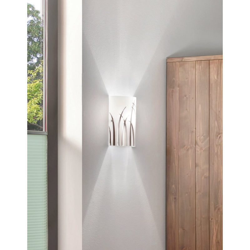 EGLO Rivato Wall Light - White & Chrome