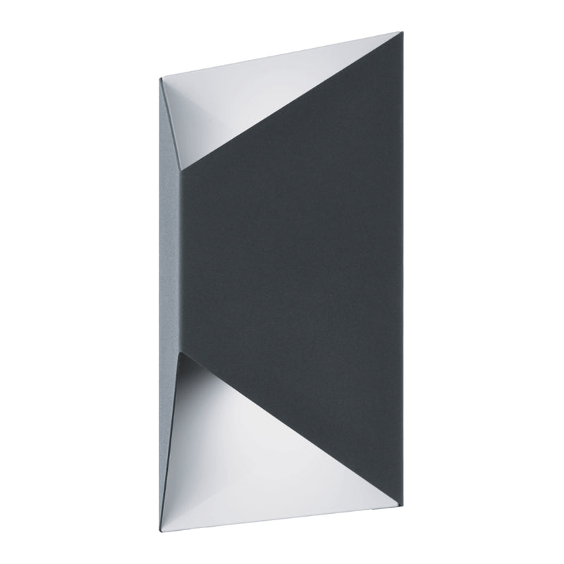 EGLO Predazzo Exterior Wall Light - Anthracite & White