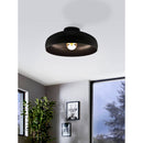 EGLO Mogano Vintage Ceiling Light - Black