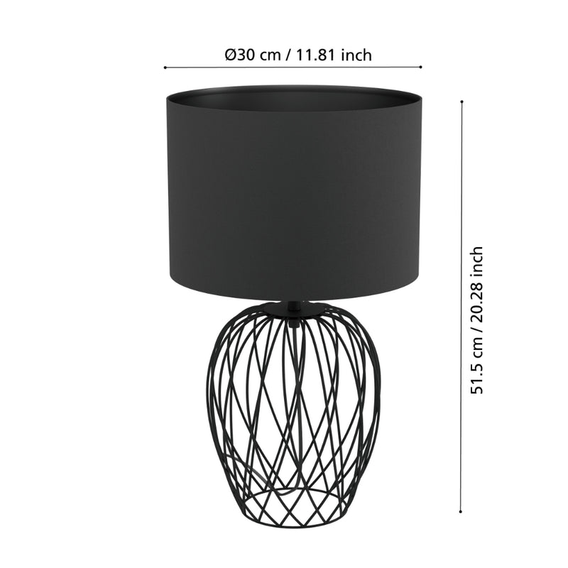 EGLO Nimlet Table Lamp - Black