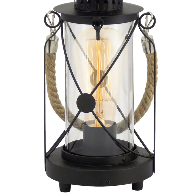 EGLO Bradford Vintage Nautical Table Lamp - Black