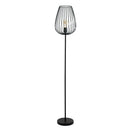 EGLO Newtown Vintage Caged Floor Lamp - Black