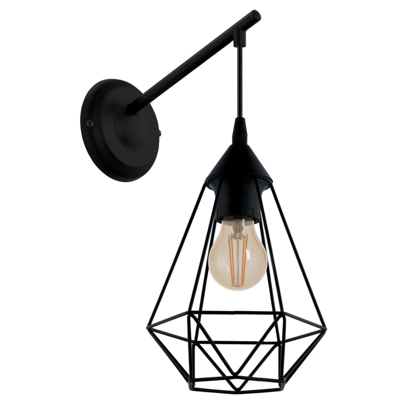 EGLO Tarbes Geometric Wall Light - Black