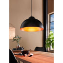 EGLO Truro Domed Pendant Light - Black & Copper