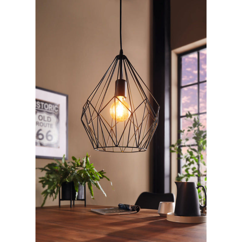 EGLO Carlton Pendant Light - Black