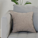 Enhanced Living Austin/Dallas Textured Pair of Natural Cushion Covers - 43x43cm - Cases Only