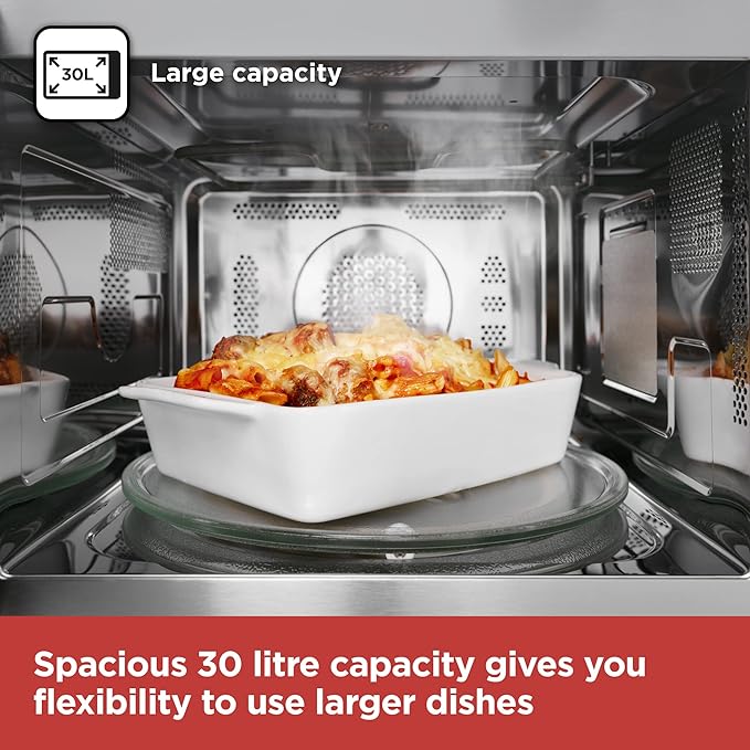 Black And Decker 30l Combination Microwave - Silver