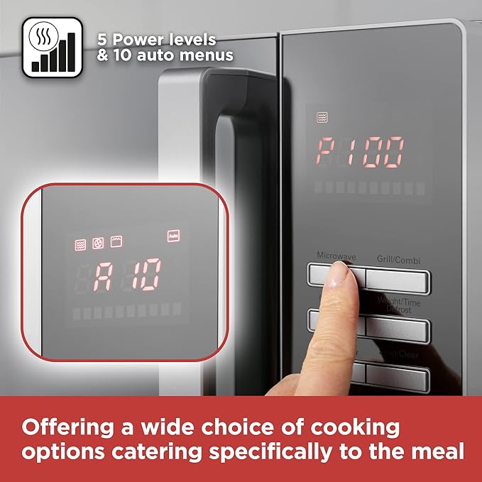 Black And Decker 30l Combination Microwave - Silver