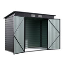 Breeins Outdoor Galvanized Steel Storage Shed