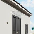 Garden Sanctuary Frosted Window Door Awning Canopy