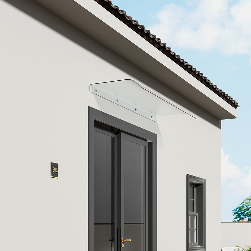 Garden Sanctuary Frosted Window Door Awning Canopy