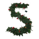 Lifeideas 270cm Artificial Christmas Garland Decorations with Lights