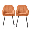 Livingandhome Set of 2 Upholstered Dining Chairs