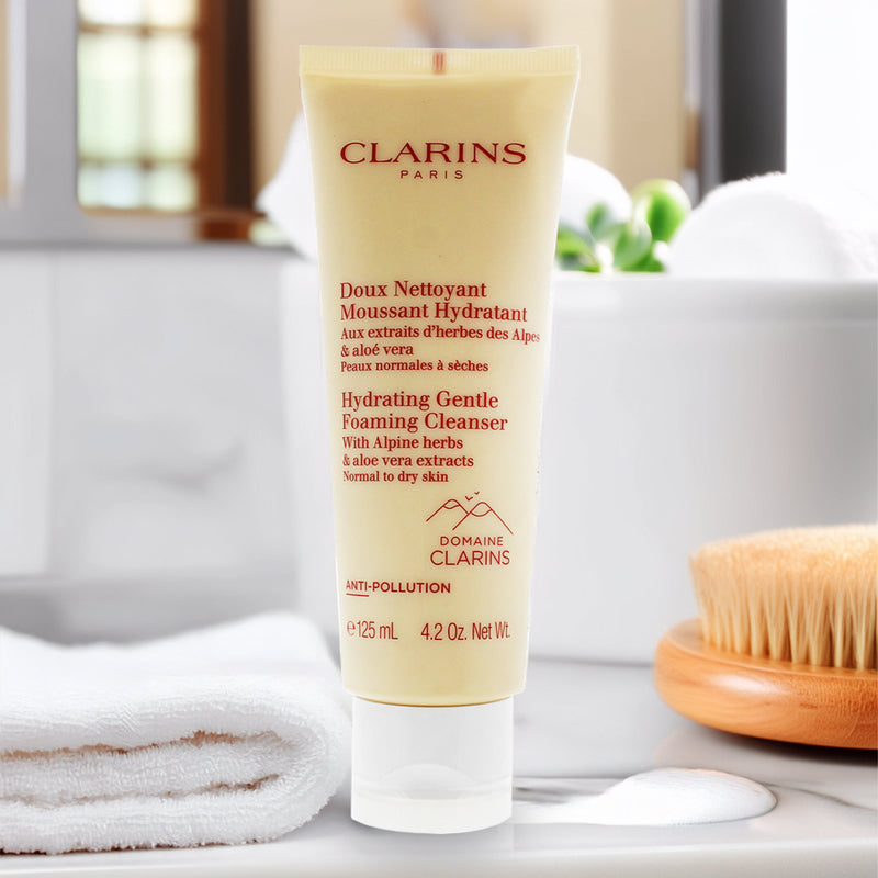 Clarins Hydrating Gentle Foaming Cleanser 125ml Normal To Dry Skin